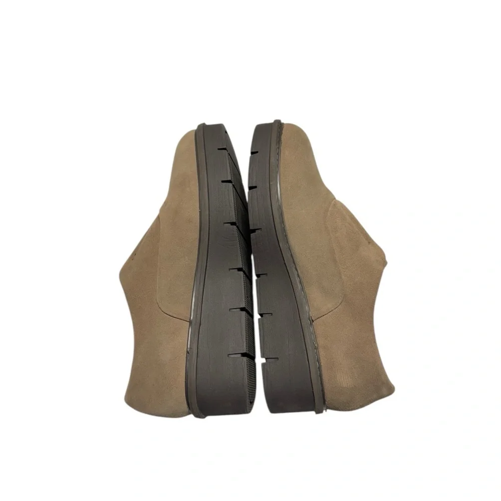 Clarks Womens Airabell Sky Gris Beige Size‎ 9.5M Slip On Casual Shoes Comfort